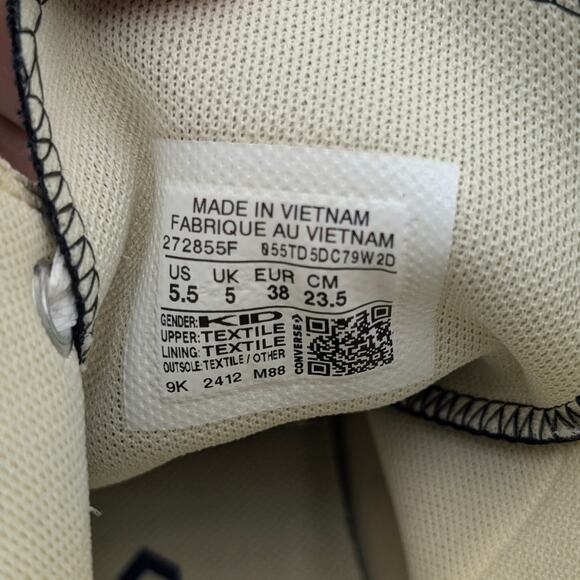 Converse Chuck Taylor All Star Canvas Platform High Top Shoes Kids Black US5.5 - Picture 7 of 14